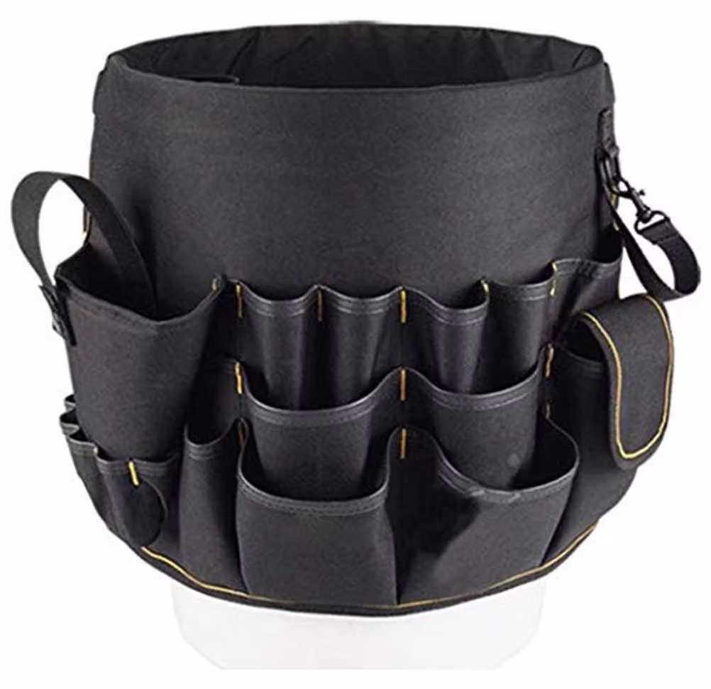 Organizzatore per attrezzi a secchiello, con 56 scomparti, realizzato in materiale resistente, ideale per il fai-da-te
