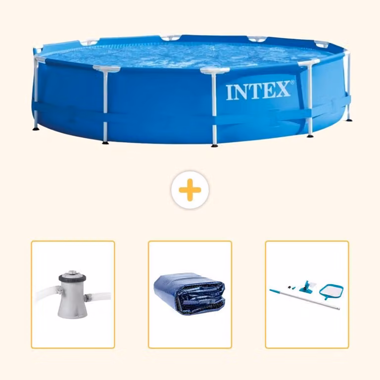 Piscina autoportante rettangolare - 305x76 cm - 4 pezzi - Modello SCB78