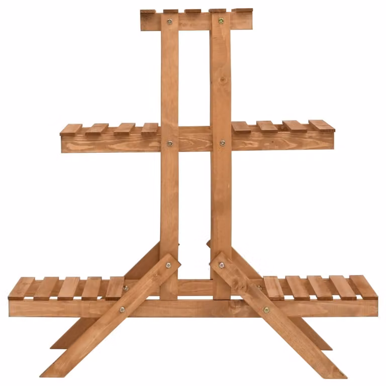 vidaXL Portafiori 83x25x83 cm in legno di abete