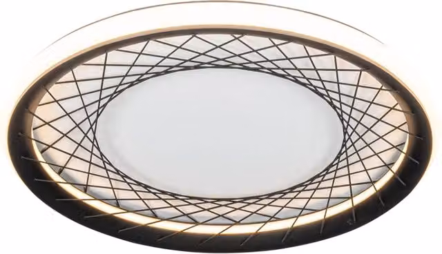 Plafoniera LED moderna rotonda 51cm 38W nero/bianco Nest