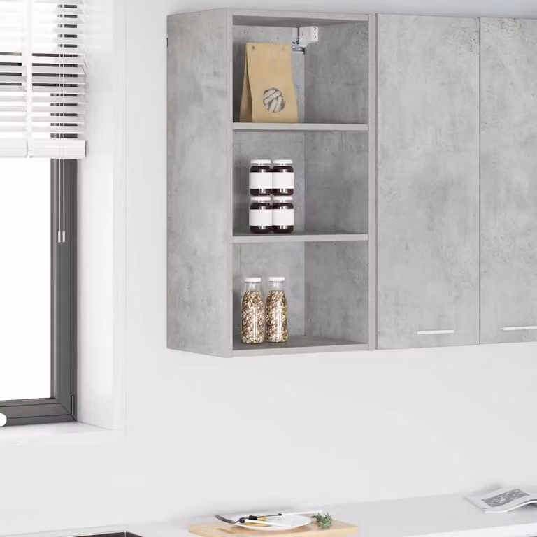 Armadio pensile da cucina vidaXL in MDF Grigio, L 40 cm x P 29,5 cm x H 80 cm