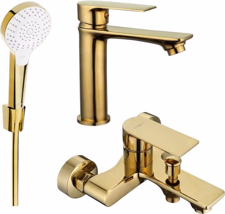 Mexen Royo R05 set da bagno, dorato - 72203R05-50