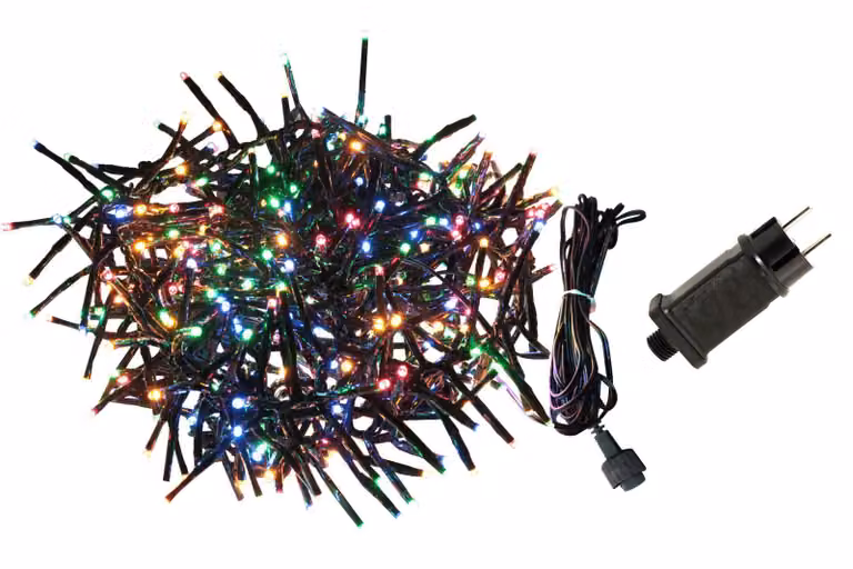 Fata a grappolo colorata a 480 LED per interni ed esterni, catena per feste