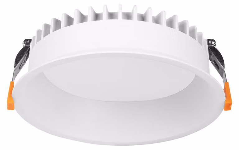 Lampada a incasso Jet, diametro 85 mm, con luce LED bianco neutro a 4000 K, finitura bianca