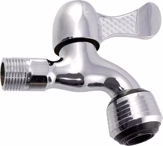 Rubinetto da cucina per acqua fredda con aeratore - Caffè - Cromato