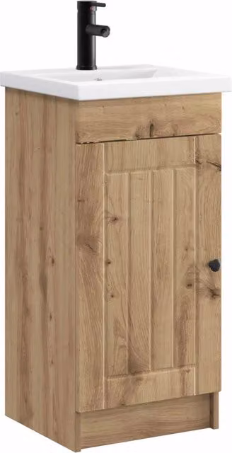 Mobile da bagno con Lavabo | Armadio Lavabo Rovere Artigianale 42 x 40 x 84,5 cm