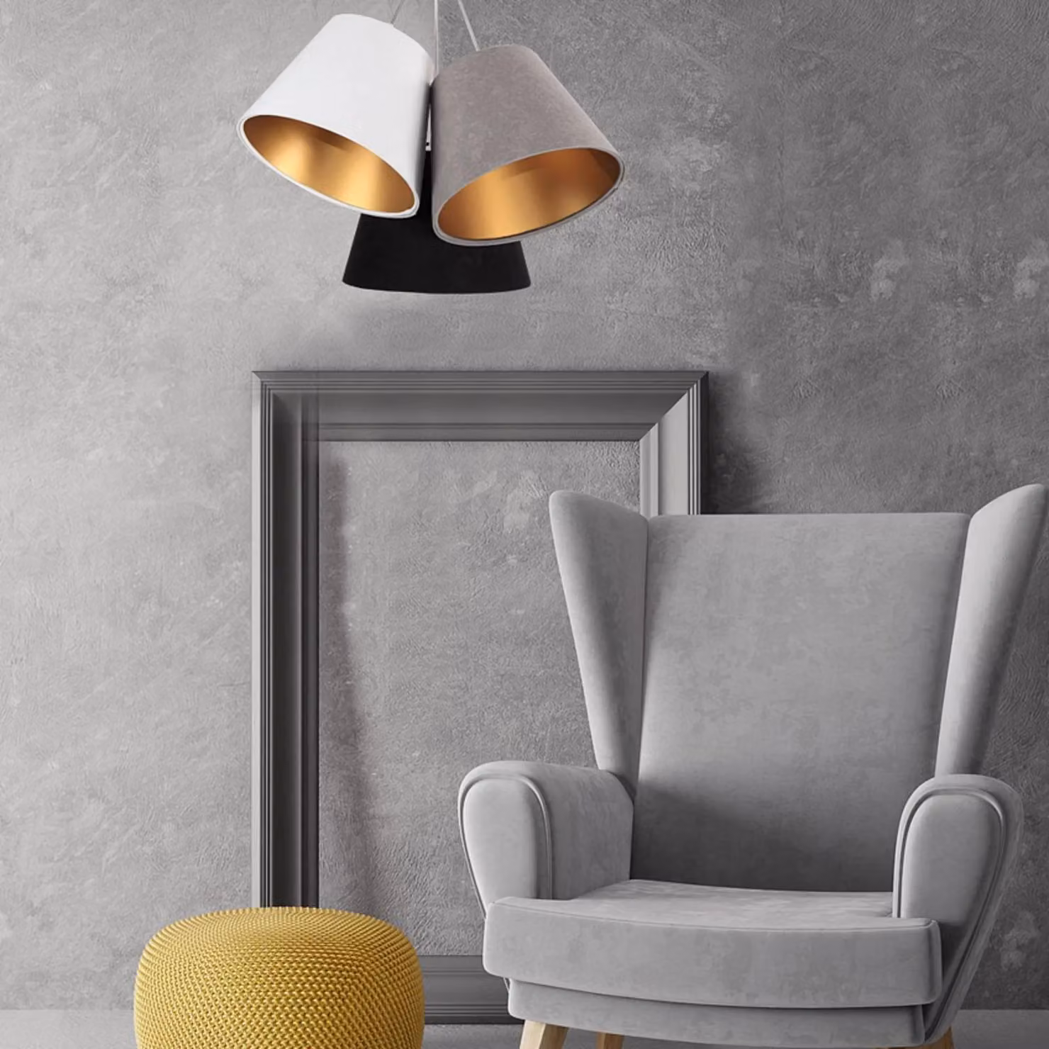 Lampada a sospensione Zsofia Maco Design, dimmerabile, Multicolore, Soggiorno / Sala da pranzo, Tessuto / Stoffa / Seta, Moderno, Lampada a sospensione