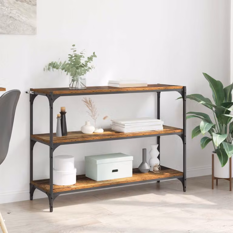 vidaXL Armadio per Libri Legno vecchio 100 x 33 x 70,5 cm