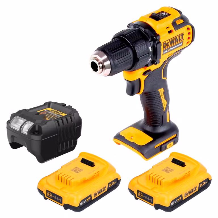 DeWalt DCD 708 D2 Avvitatore a batteria 18 V 65 Nm Brushless + 2x batteria 2,0 Ah + caricabatteria