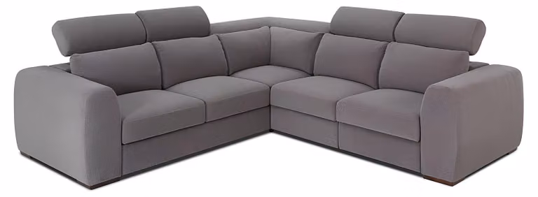 Wohnlandschaft Ecksofa L-Form Sofa Couch Design Couch Textil Modern Polster