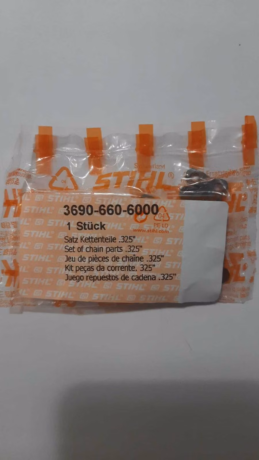 10x STIHL Original Kettenglied, Nieten, Verbindungsglieder .325" Pro 36906606000