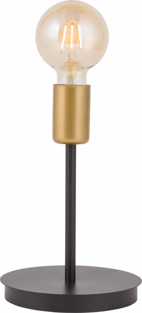 Lampada da tavolo moderna decorativa a soppalco nero-oro Gino 1xE27 15W Sigma Lighting