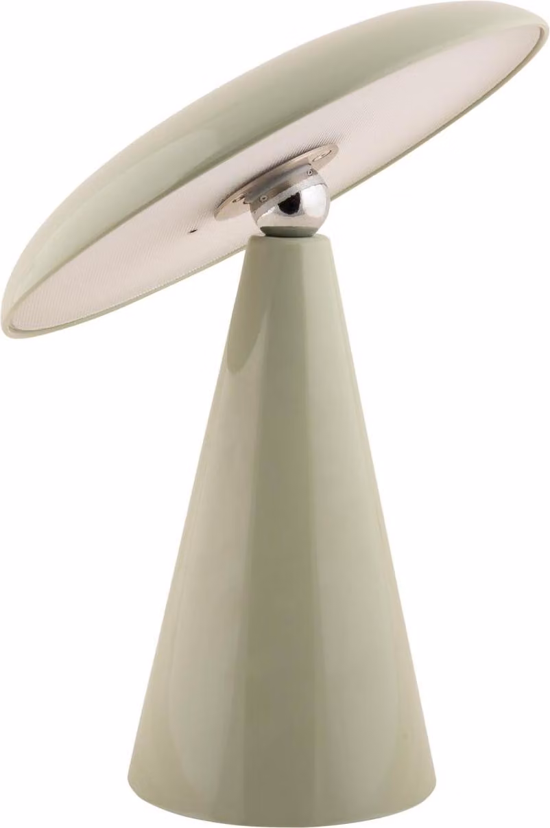 Leitmotiv - Lampada da tavolo Phoebe Led - Verde - Ø23cm Lampada da tavolo - Lampada da comodino, soggiorno, camera da letto