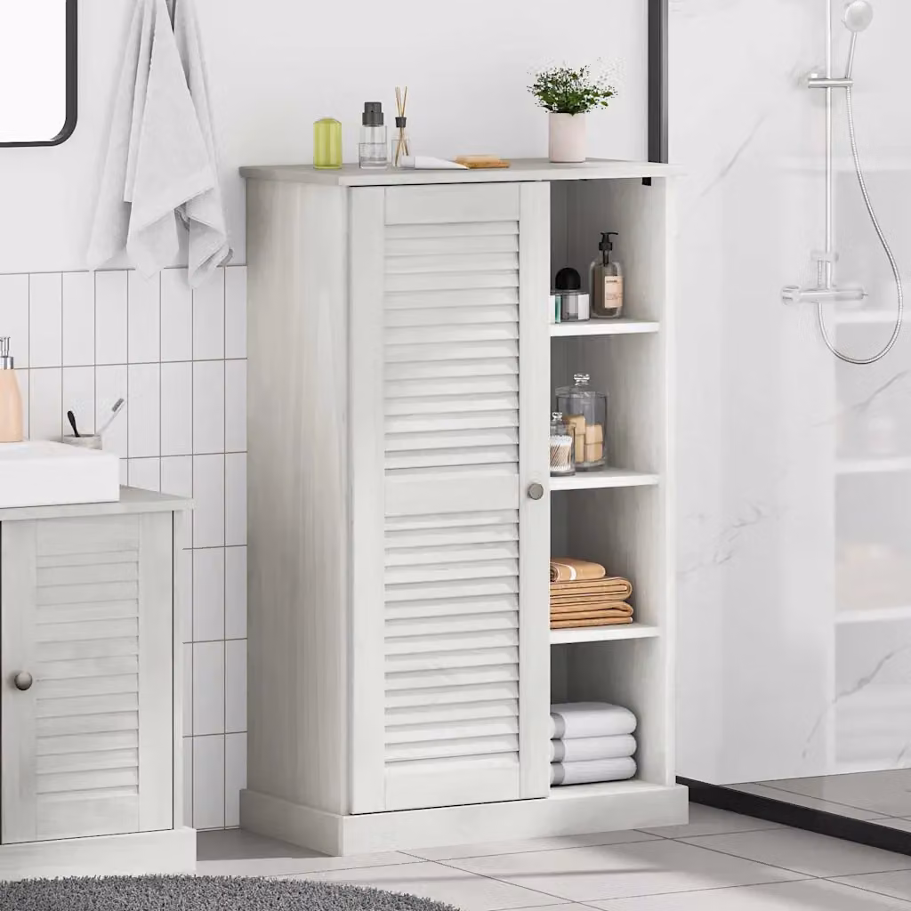 Mobile da bagno vidaXL VIGO bianco, L: 68 cm, P: 34 cm, H: 110 cm