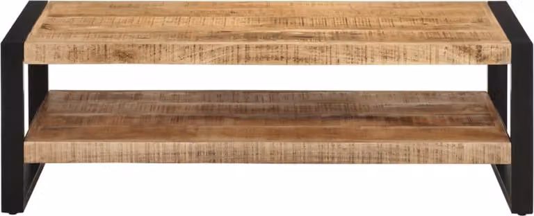Tavolino 120x55x40 cm in legno massiccio di mango