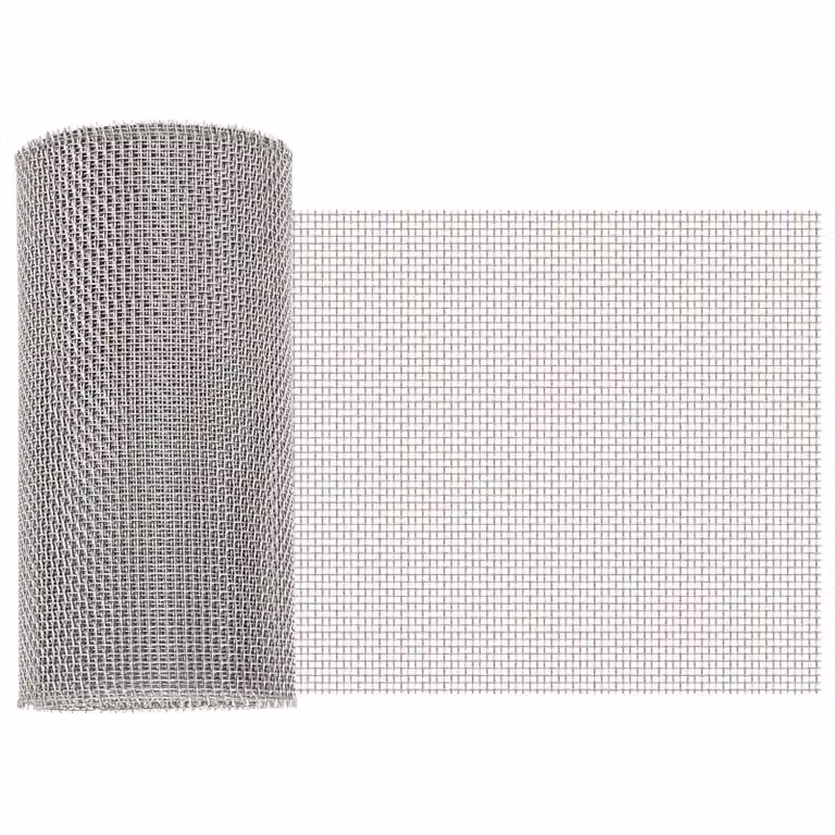 Rete per schermatura vidaXL in acciaio inossidabile Argento L: 500 cm, H: 20 cm, 8 Mesh