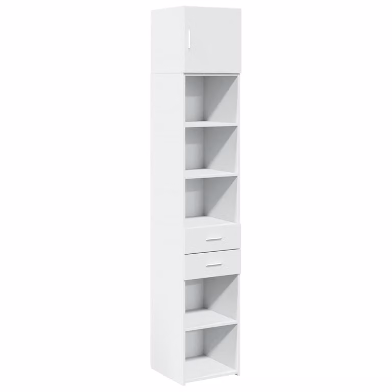 Mobile Sottile Bianco 40x42,5x225 cm in Truciolato