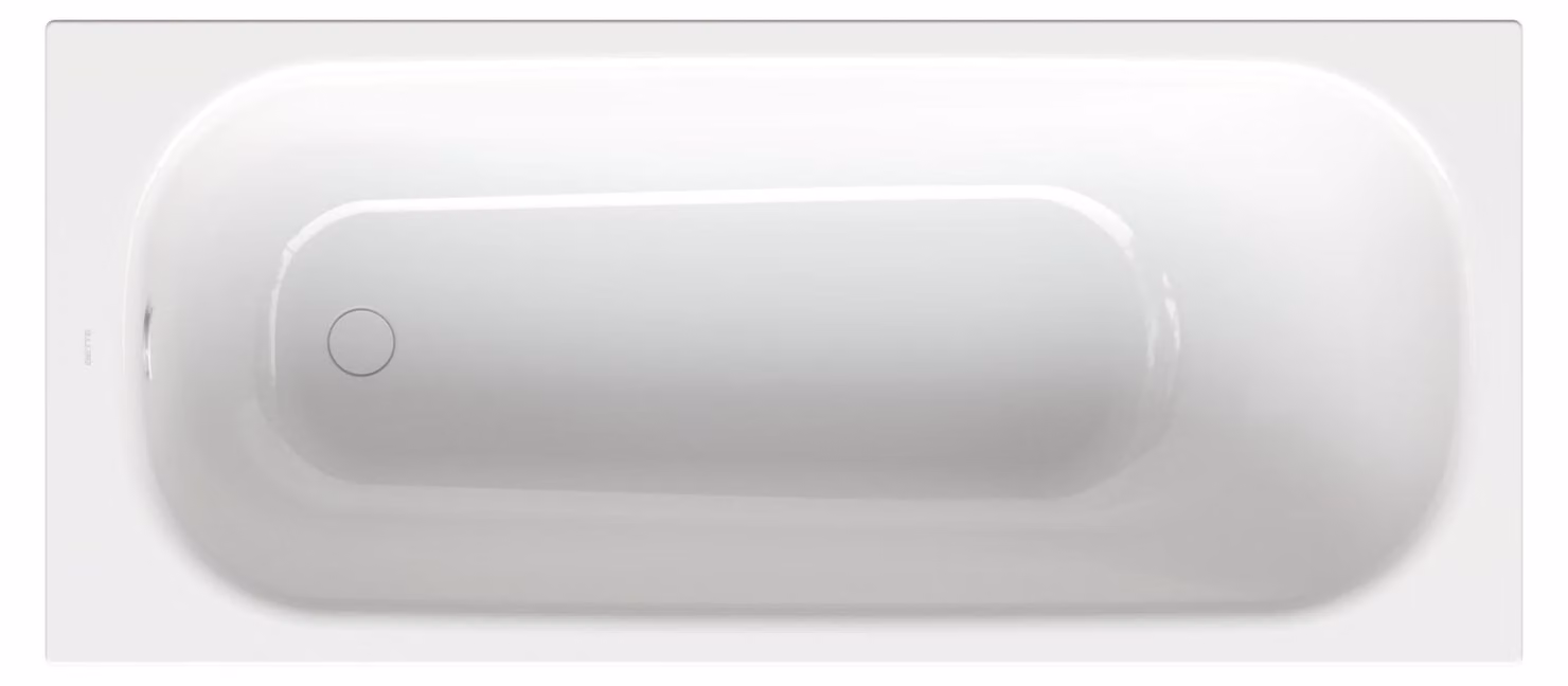 BetteClassic Baignoires rectangulaires, installation, 1 place, combinaison bain-douche, 1600x700x450mm, 1267-000, 1267-000