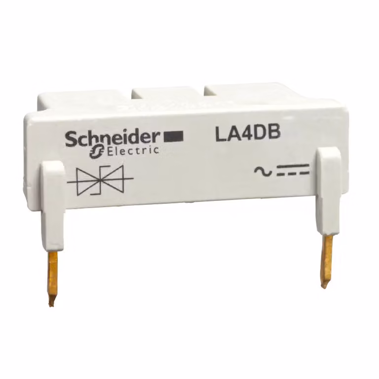 Modulo di cablaggio Schneider Electric, diodo speciale, 24 V CC, per LC1D40-80 LA4DB3B