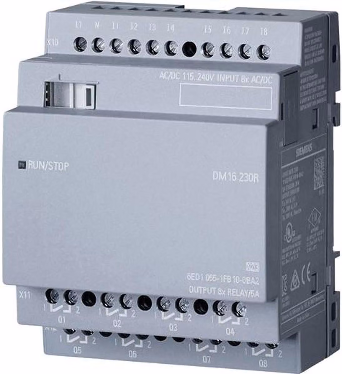 Modulo di espansione PLC Siemens LOGO! DM16 230R 0BA2 6ED1055-1FB10-0BA2 115 V/AC, 230 V/AC, 115 V/DC, 230 V/DC (6ED1055-1FB10-0BA2)