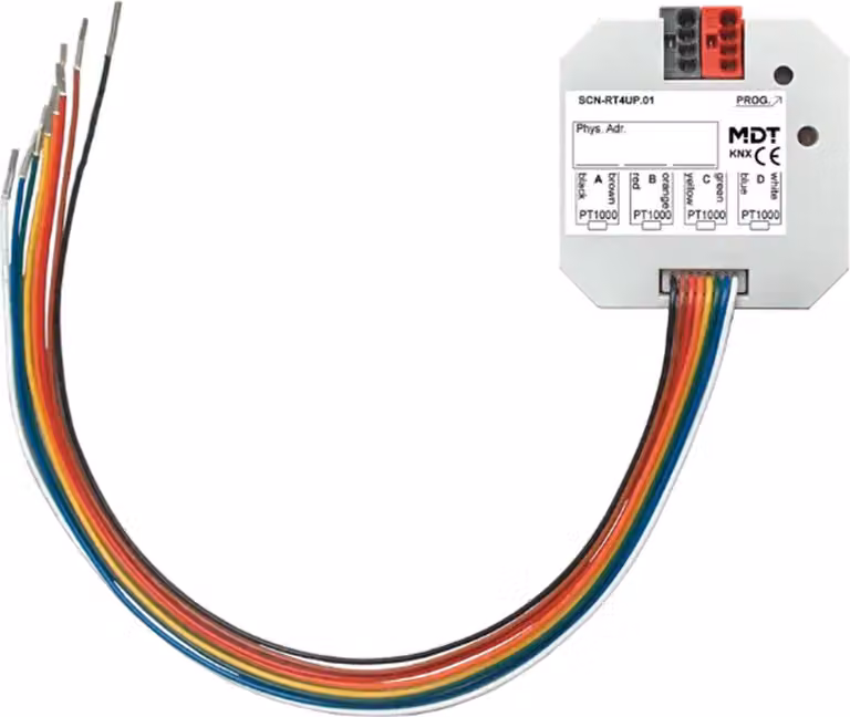 MDT KNX Regolatore di temperatura/sensore quadruplo Up, 1 pz.