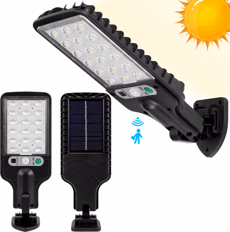 Lampada solare 2 pezzi Lampade da parete per esterni, lampada stradale 3 modalità, sensore di movimento, impermeabile