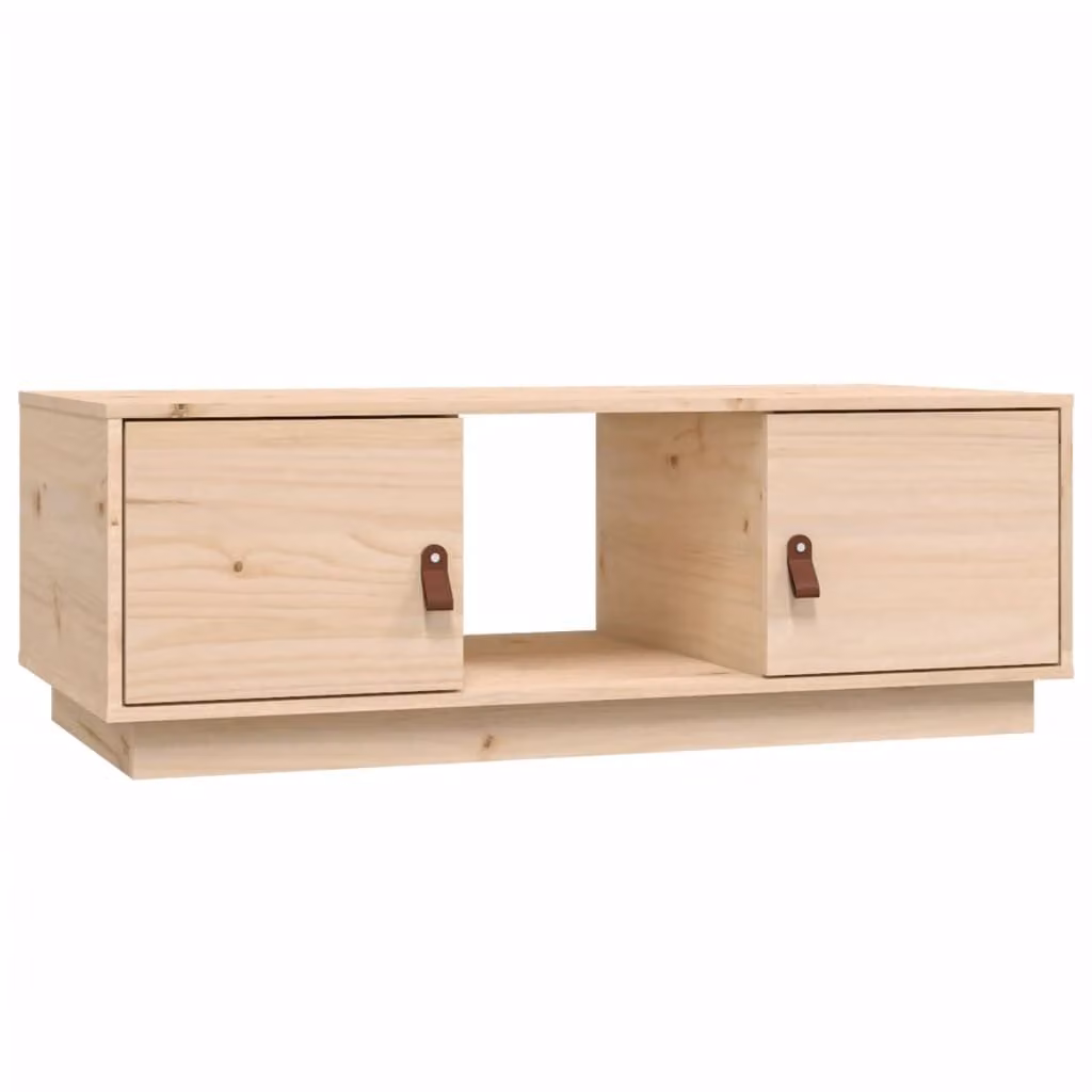 Tavolino da Salotto 100x50x35 cm in Legno Massello di Pino