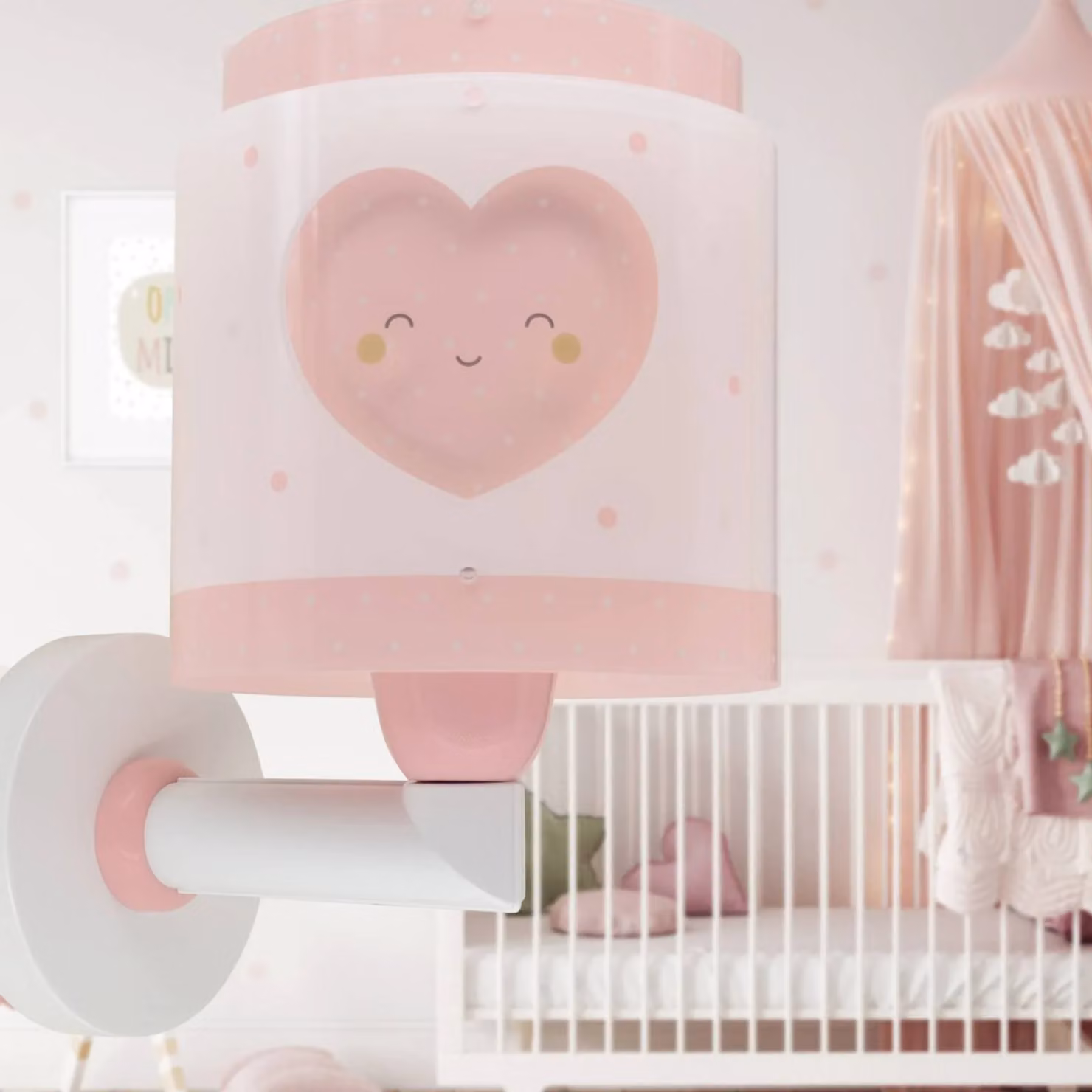Dalber Baby Dreams applique con spina, rosa, Violetto / Fucsia / Rosa, Cameretta, Plastica, Applique