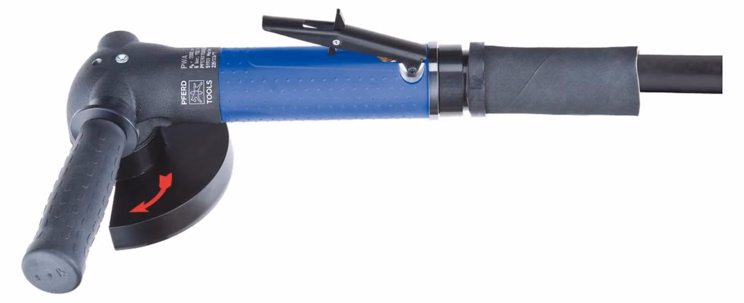 PFERD TOOLS Smerigliatrice angolare pneumatica PWA 11/120 HV per Ø 125 mm 12.000 giri/min/1.100 watt