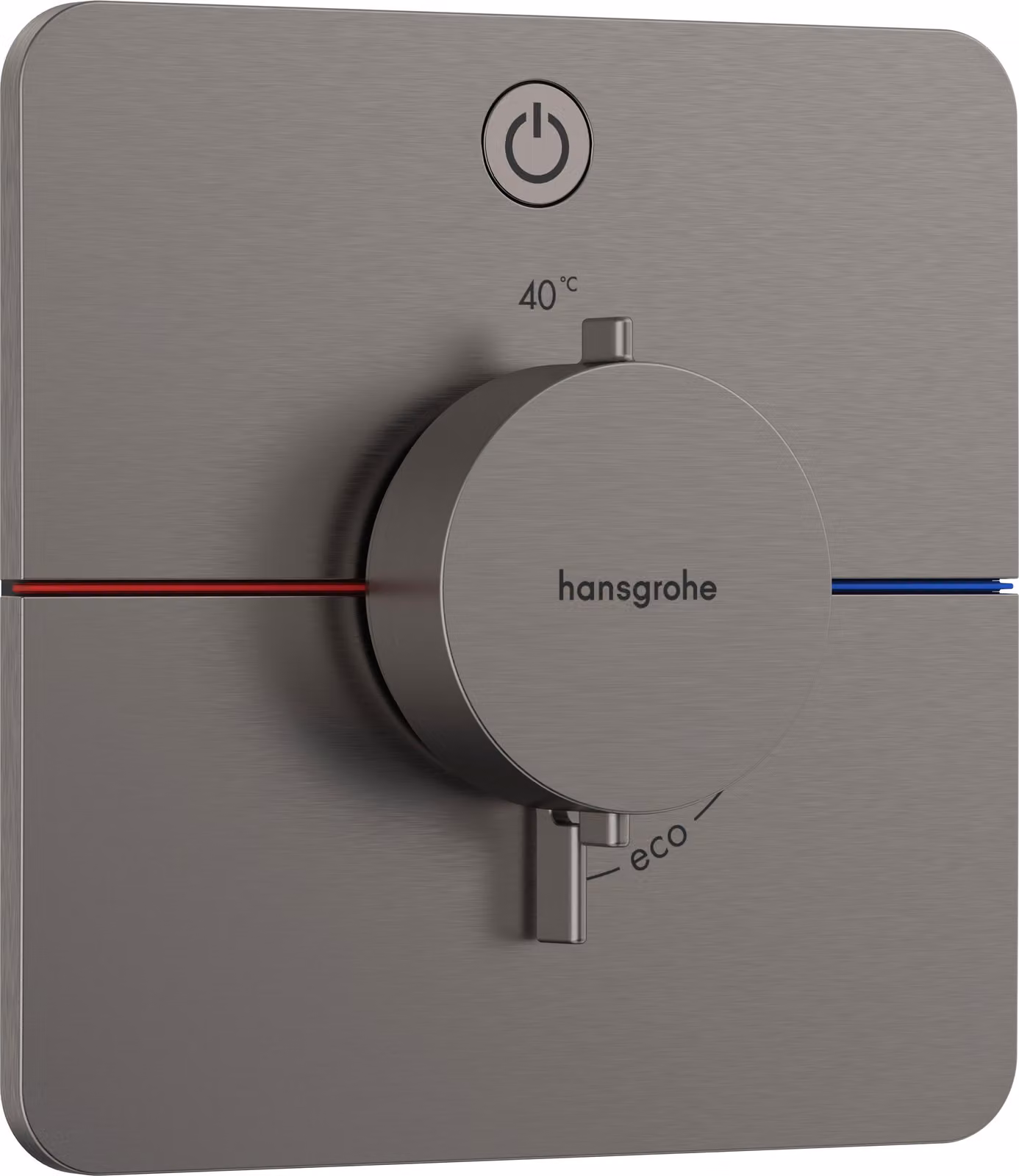 hansgrohe ShowerSelect Comfort Q thermostat, encastré, 1 consommateur, rosace Soft Edge, avec touche, 15581340, 15581340