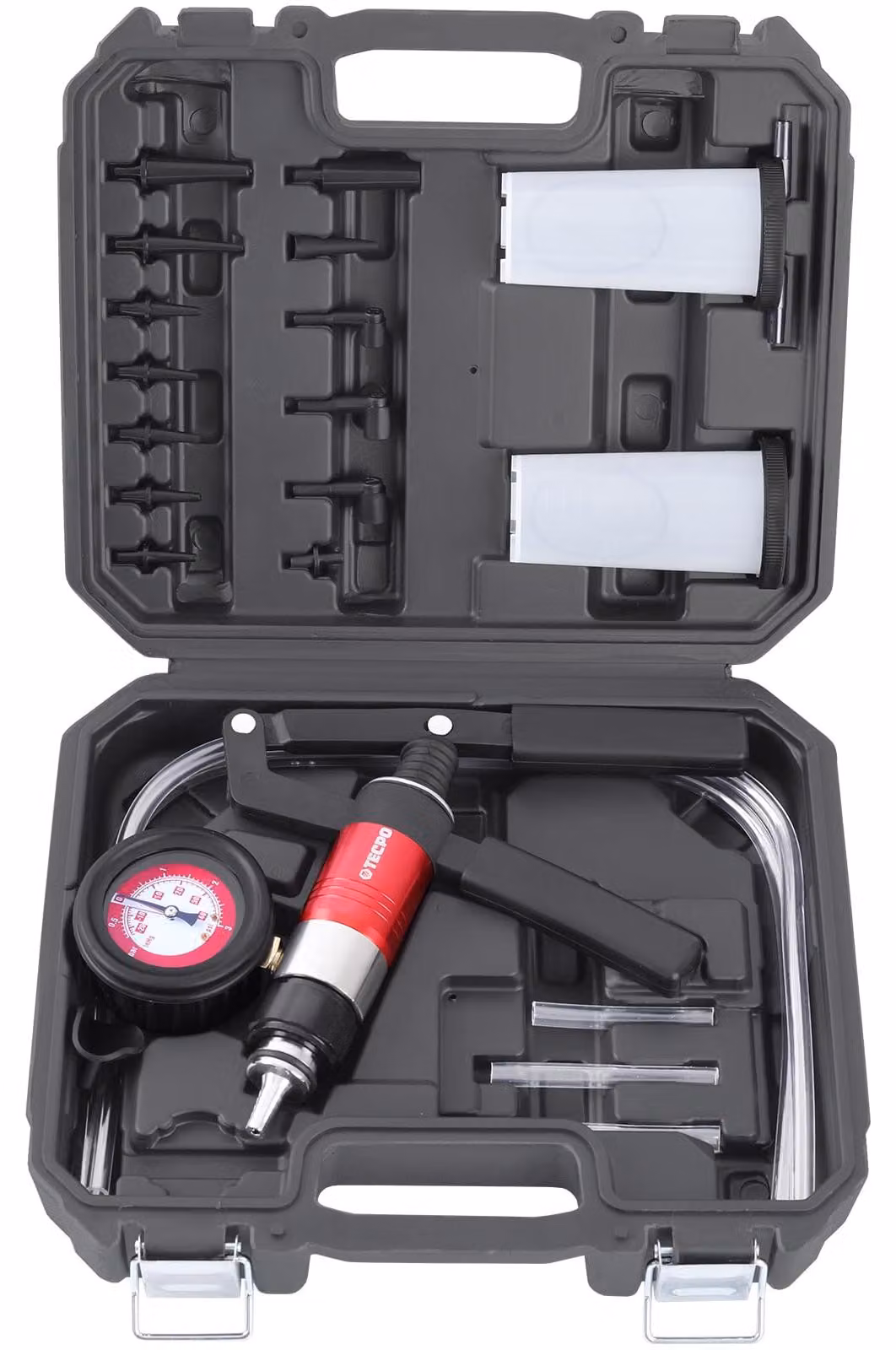 Kit per pompa del vuoto, tester di pressione, sistema di spurgo e pompa manuale per il vuoto