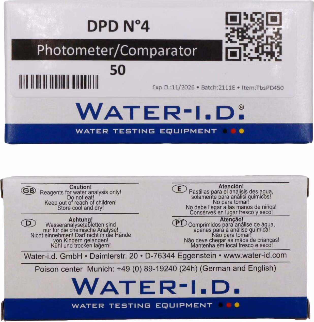 Compresse WATER-I.D. DPD n. 4 per PoolLab, 50 pezzi