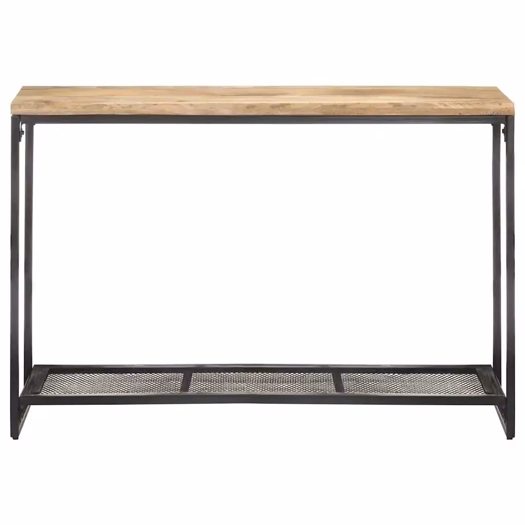 Tavolo Consolle da Ingresso DESIGN IN in Legno di Mango e Metallo Marrone L/P/H: 110 x 35 x 75 cm – 2