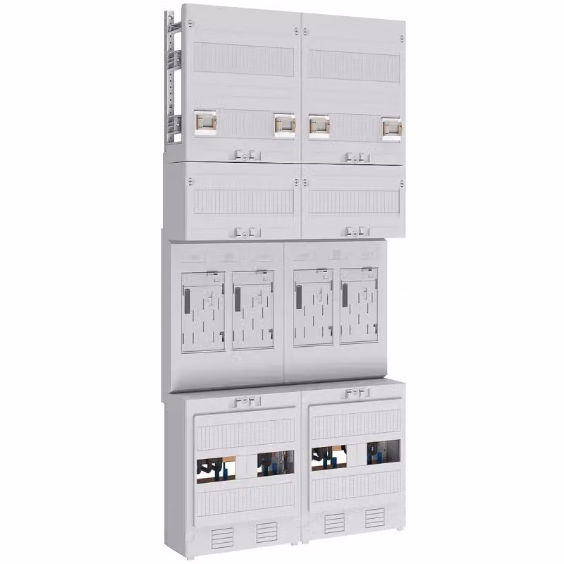 Spazio contatori eHZ 4Z - Pannello contatori 4 file di contatori kWh 0 EZ27440