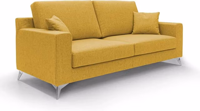 Divano Michael Divani.Store in tessuto impermeabile antimacchia giallo L: 166 cm