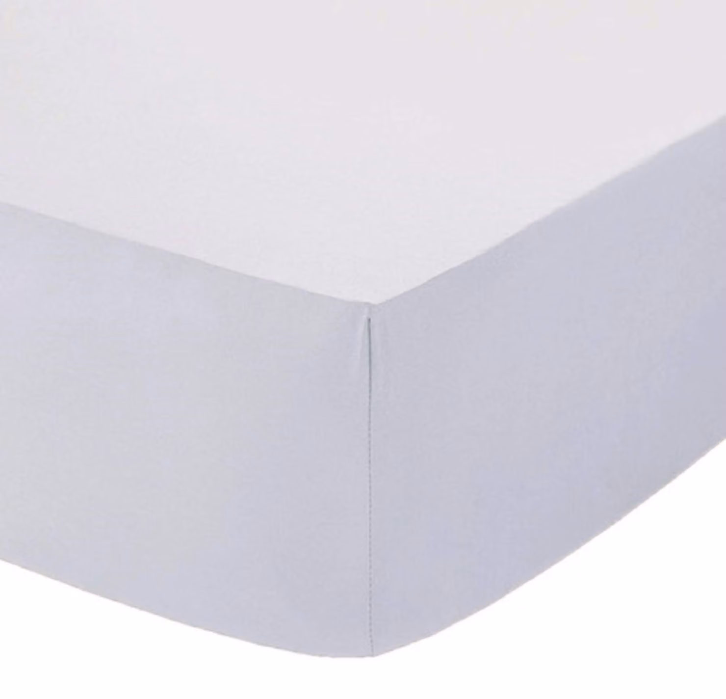 Solidchoice - Lenzuolo con angoli in poliestere e cotone, matrimoniale, 150x200 cm, colore bianco