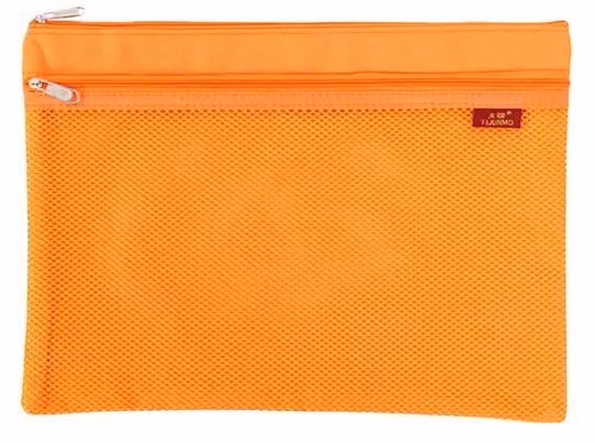 Borsa organizer in rete A4 per ufficio e scuola con tasca porta documenti in tessuto Oxford