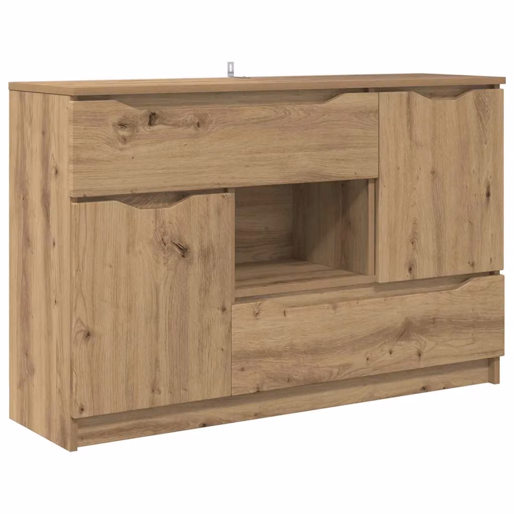 Credenza Buffet Moderna vidaXL in Legno Rovere Marrone L: 100 cm, P: 30 cm, H: 65,6 cm – 2