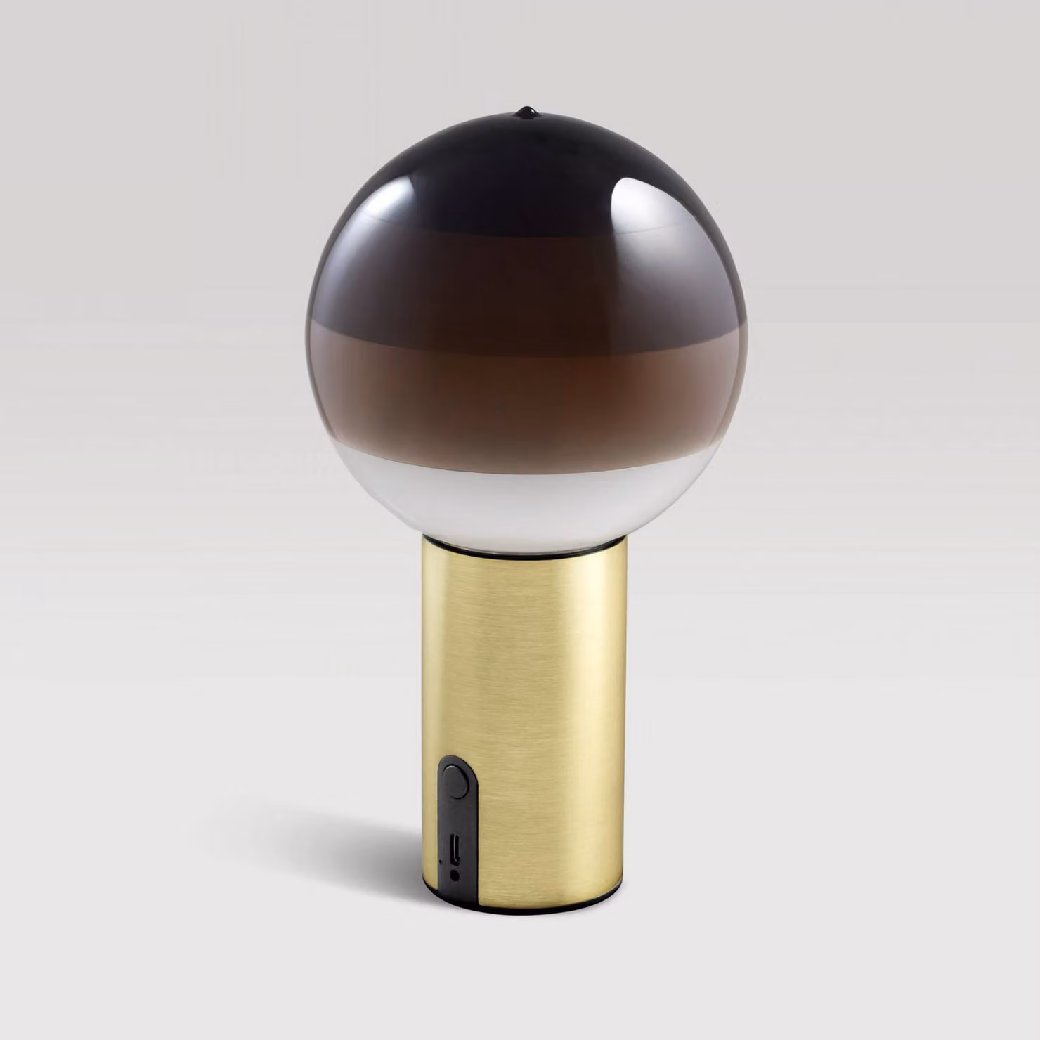 MARSET Lampada da tavolo di design Dipping Light, dimmerabile, Marrone / Ruggine, Soggiorno / Sala da pranzo, Vetro, Design, Lampada da tavolo
