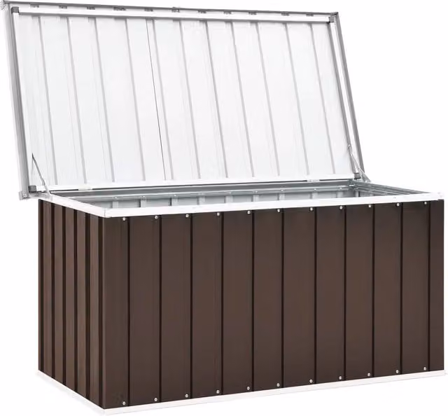 Cassapanca da giardino 129 x 67 x 65 cm marrone 02_0013097