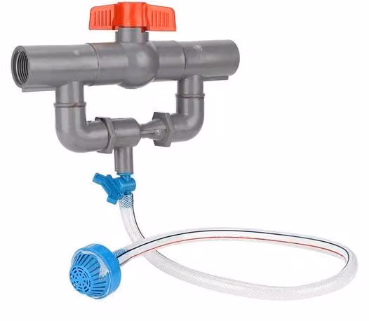 Dispositivo di chiusura in plastica per giardini - 23,8 cm - Resistente - Facile da usare - Valvola a getto