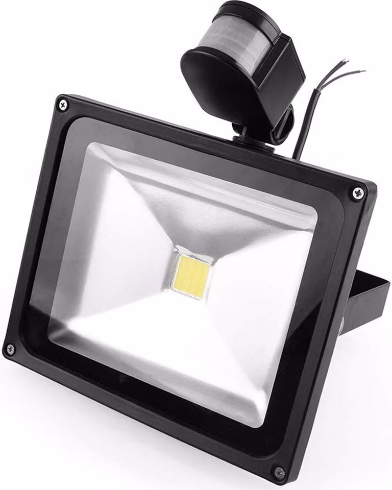 Greenmigo 30W LED Floodlight con sensore di movimento Bianco caldo Alluminio IP65 Faretto da esterno Impermeabile Faretto Faretti