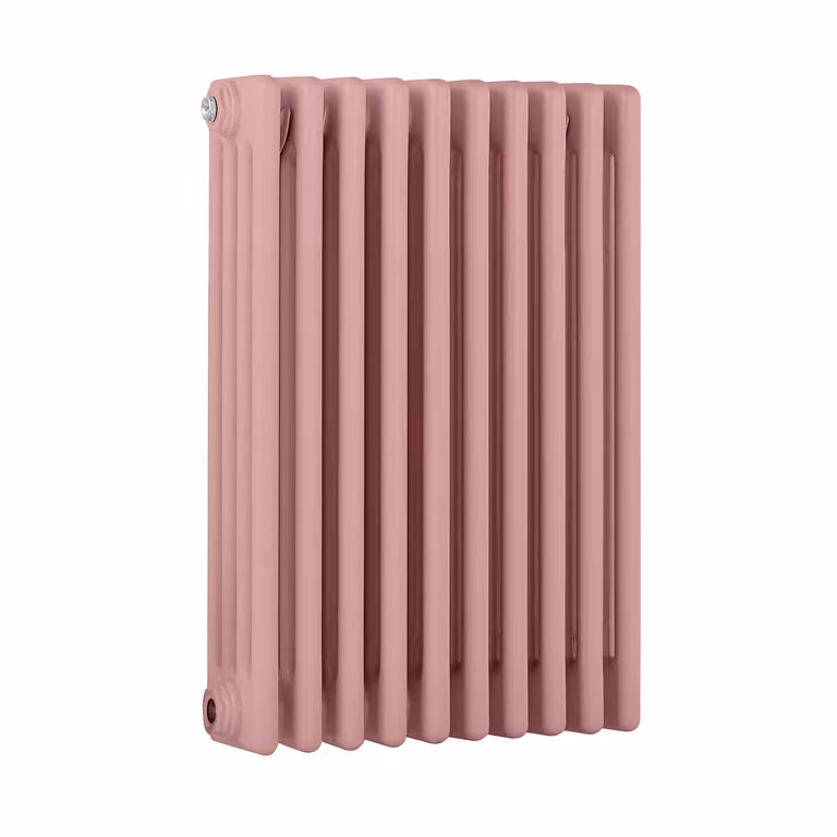 Radiatore Orizzontale a Colonne (4 Colonne) 600mm x 425mm - Rosa (Camellia Rosa) - Regent