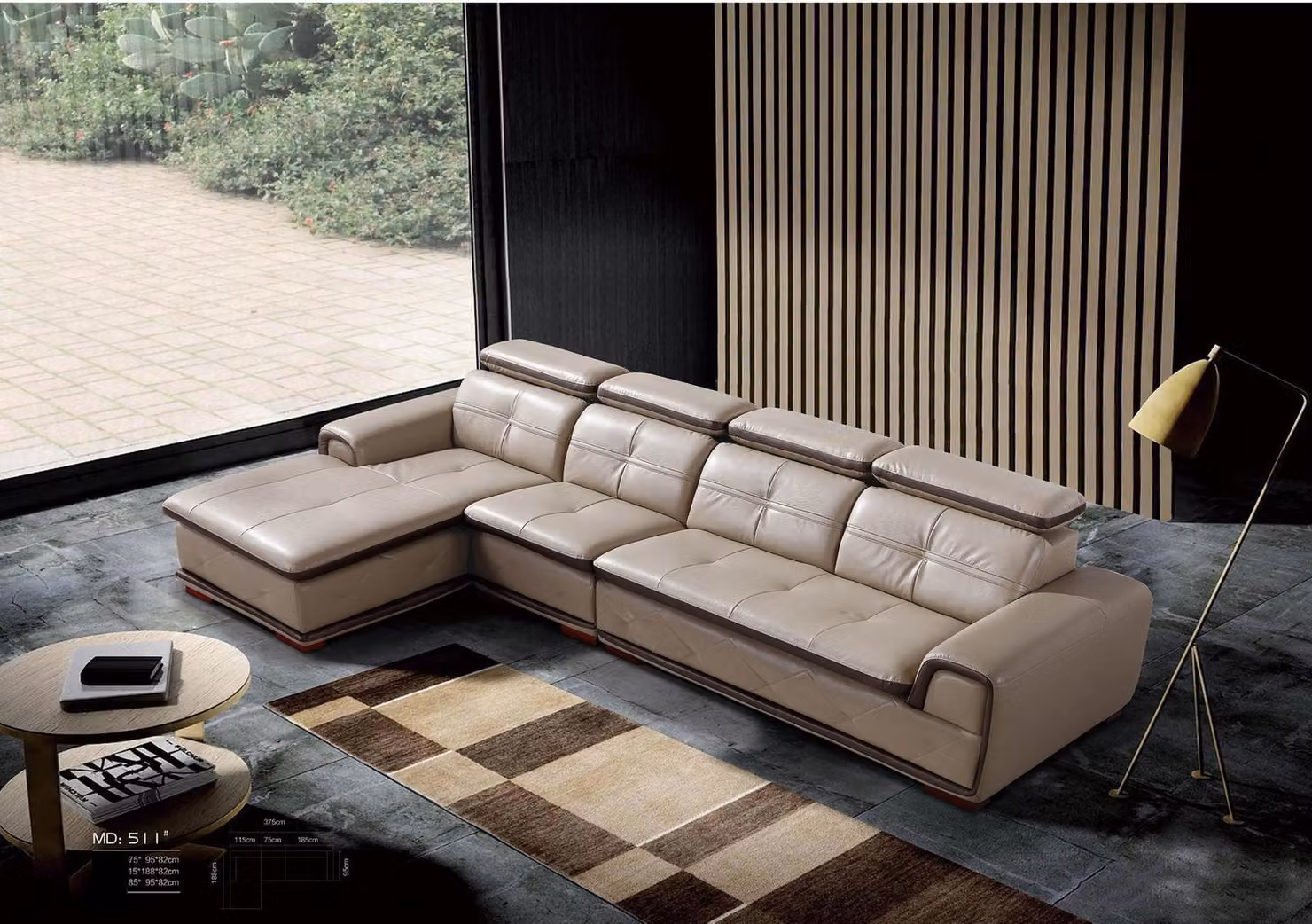 Leder Couch Eck Sofa Sitz Polster Garnitur Wohn Zimmer Landschaft Sofas Eck