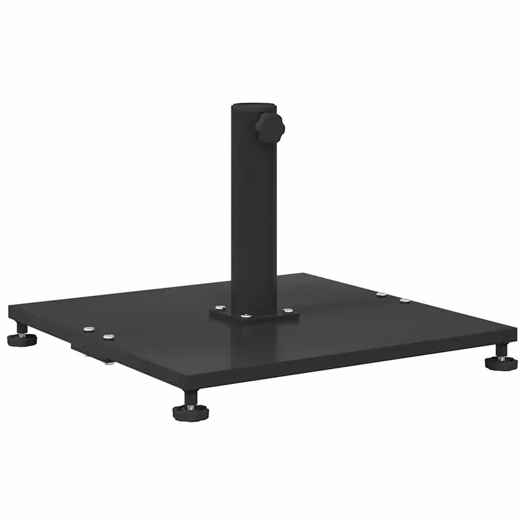 Base per ombrellone in acciaio nero L/P/H: 45 x 45 x 31 cm – 2