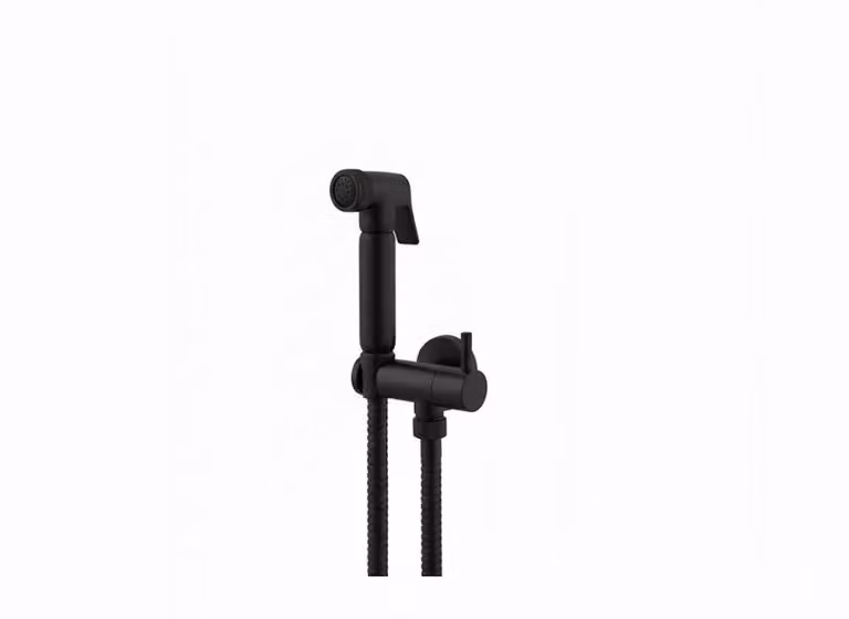 Idroscopino per WC miscelatore monocomando con doccetta igienica Vema MAIRA V27400 - Nero Opaco