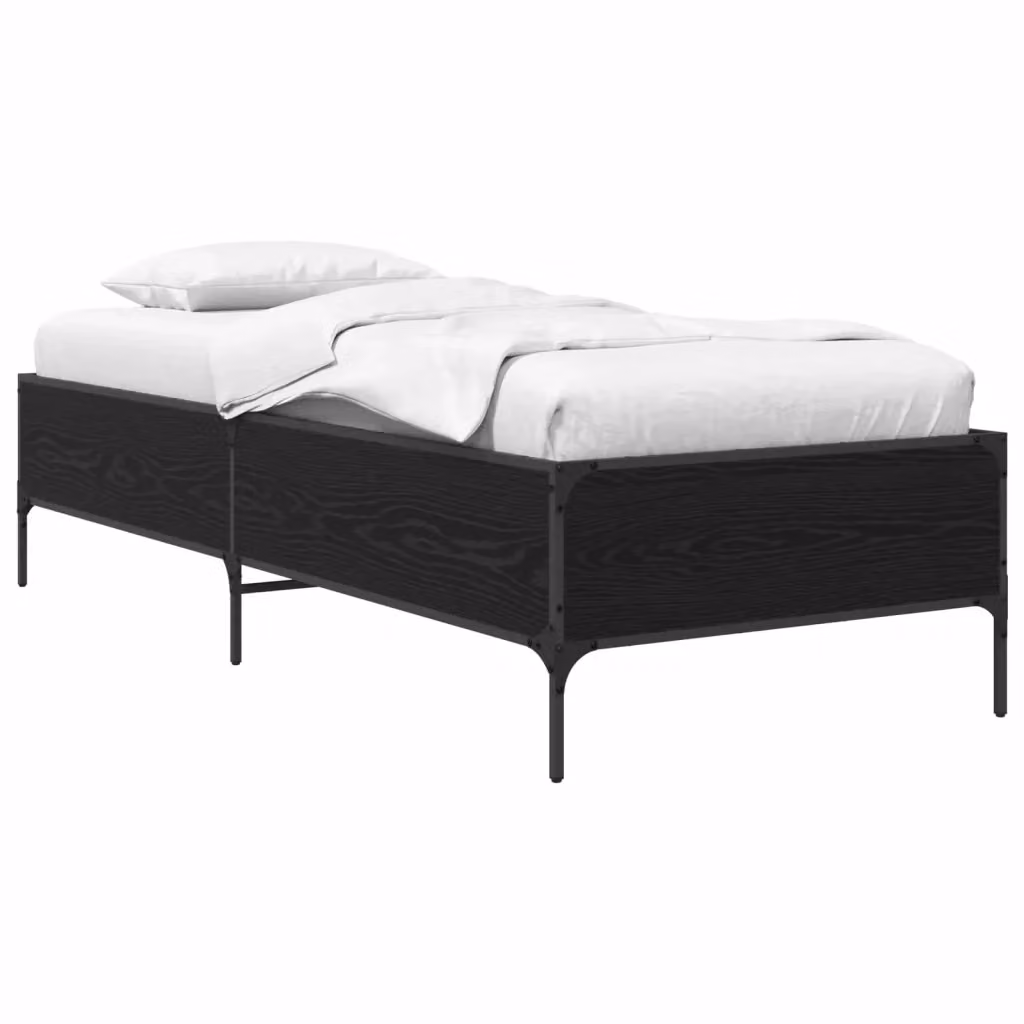 Letto singolo moderno DESIGN IN in legno nero L: 80 cm, P: 200 cm, H: 44 cm – 2