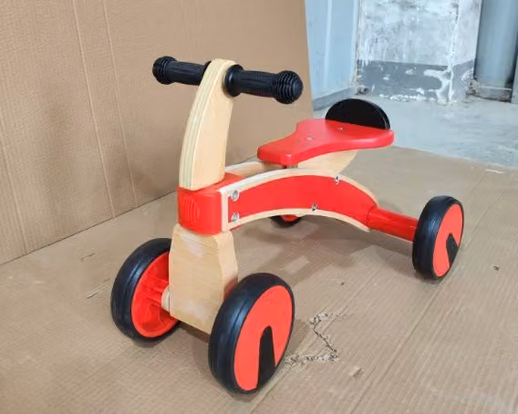 Macchina cavalcabile AIYAPLAY con ruote EVA e schienale, rossa, per bambini di 2-3 anni