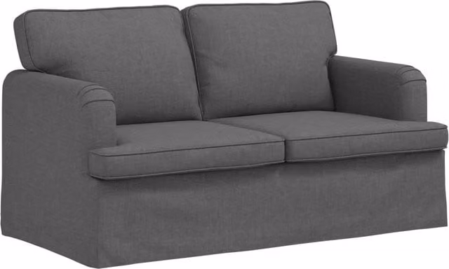Divano | Divano da soggiorno | Sofa Grigio scuro 144 x 80 x 85 cm Tessuto