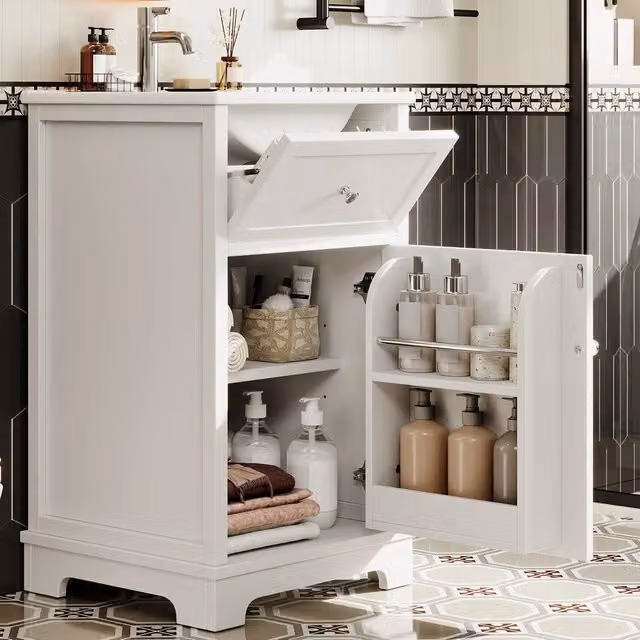 Mobile Sottolavabo con Lavabo Integrato ¨C Xylo ¨C Bianco, MDF, 51x46x87 cm